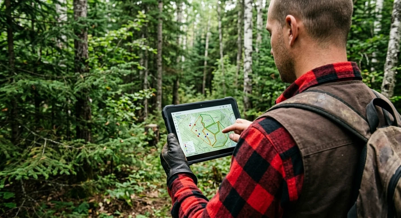 GPS data collection in the forest