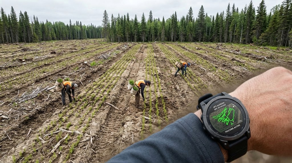 Suivi du reboisement avec TrackLogix - Monitoring GPS des planteurs en temps réel